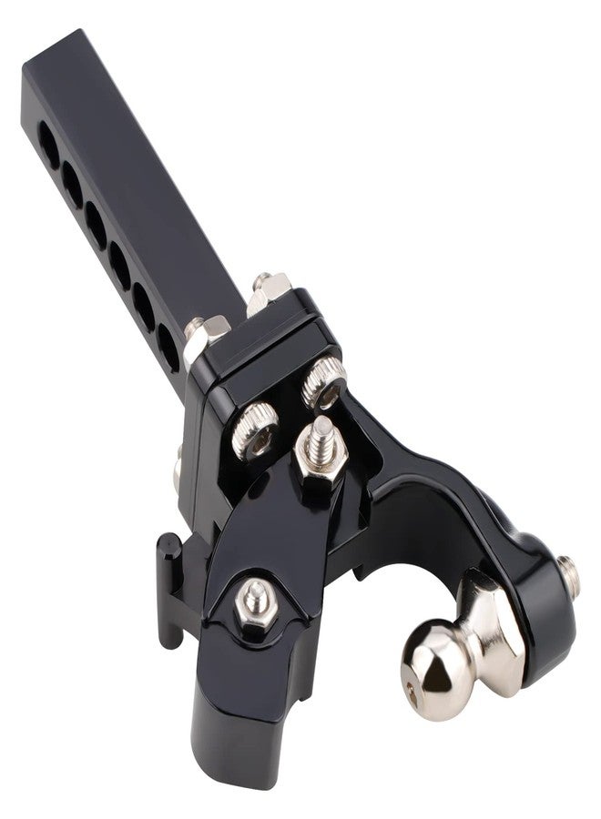 DJX CNC Aluminum Tow Trailer Hook Hitch Receiver for 1:10 RC Crawler Car Traxxas TRX4 Axial SCX10 90046 90047 (Black) - Image 3